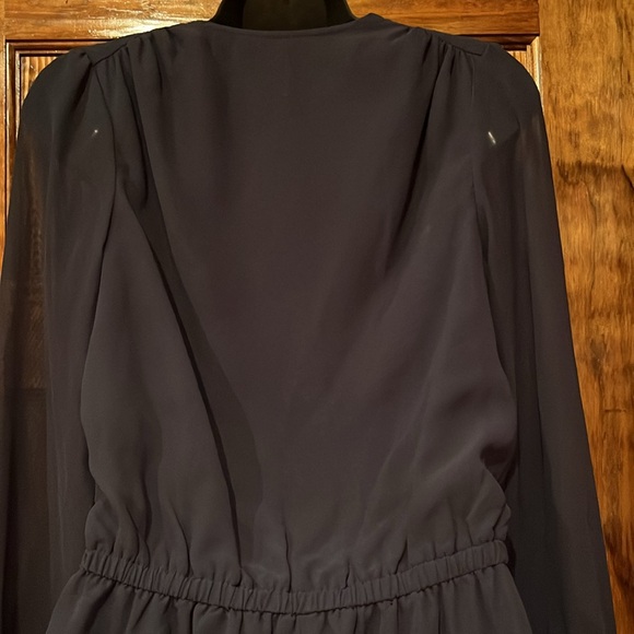 BCBG Generation Navy Long Sleeve Romper - Picture 5 of 8